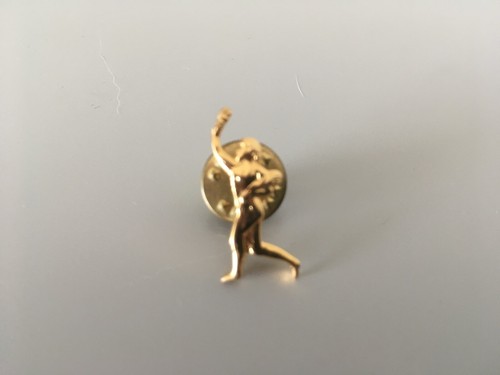 Pin badge olympic torch - -,