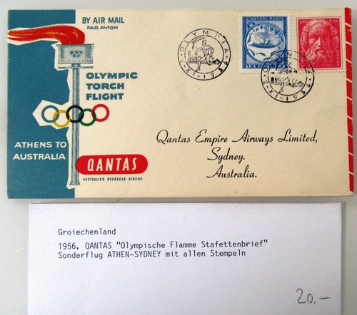 1956 quantas olympic torch - quantas,