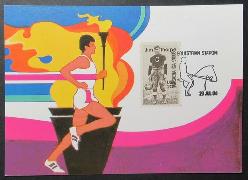 Olympic torch runner 1984 - torch,